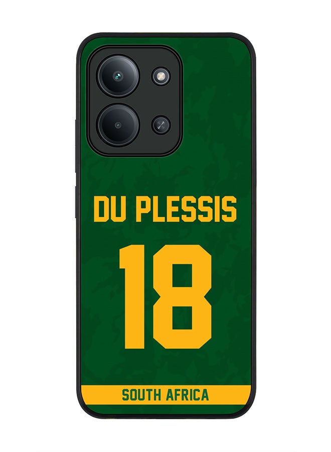 For Xiaomi Poco C85 4G Case,Slim fit Camera Protection, Shockproof Thin Phone cover  - South Africa Faf du Plessis, Jersey No 18
